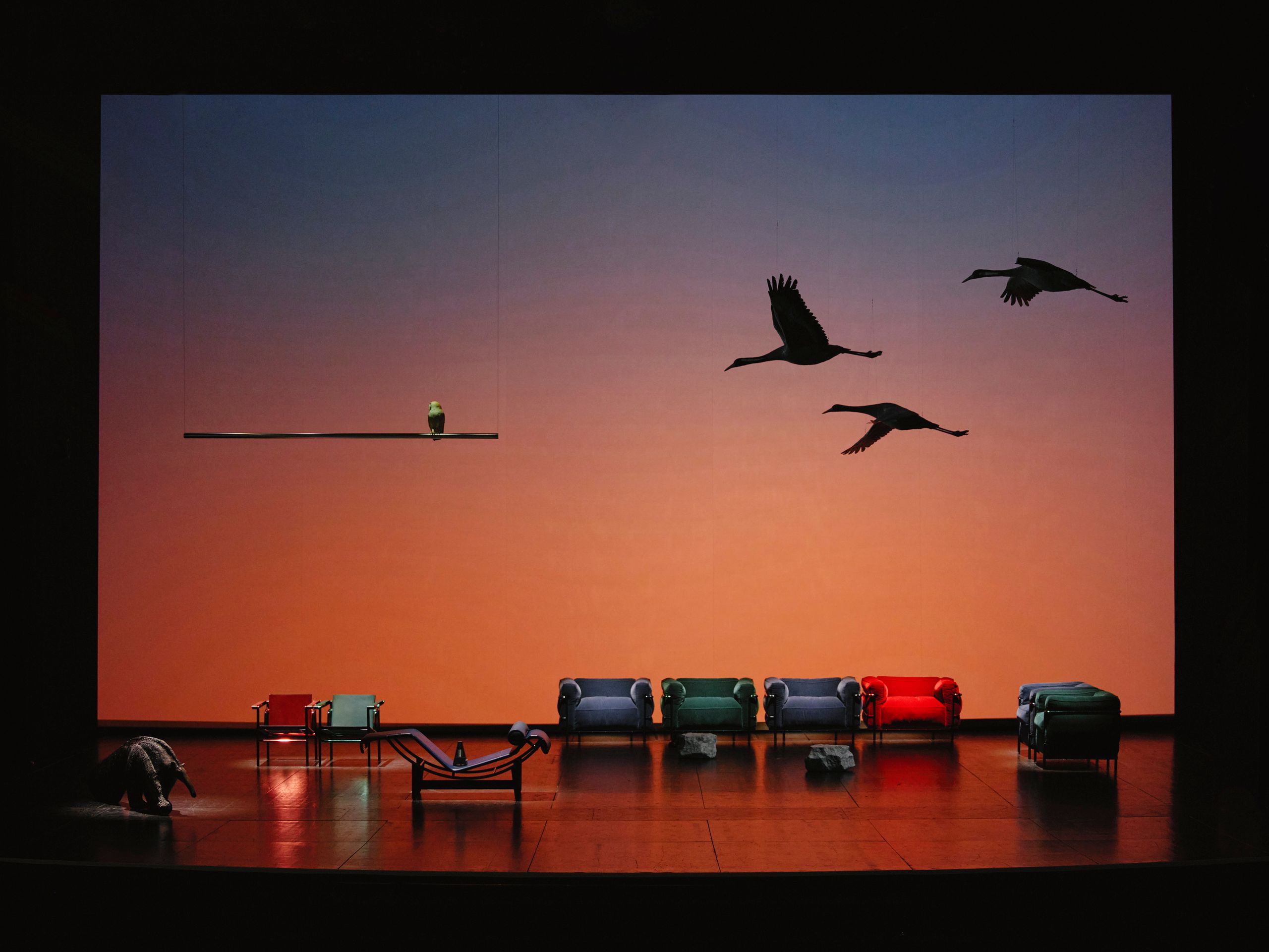 Image may contain Electronics Screen Animal Bird Chair Furniture Accessories Bag and Handbag Salone del Mobile 2025 trends