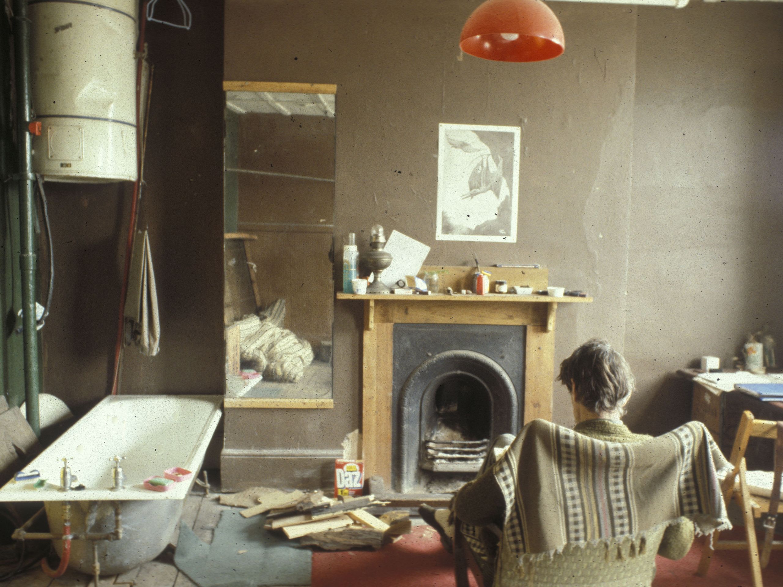 Inspiration for Charlie Porter's Nova Scotia House Vince Hetreed in his living room at no. 1925 Tolmers Square. From...