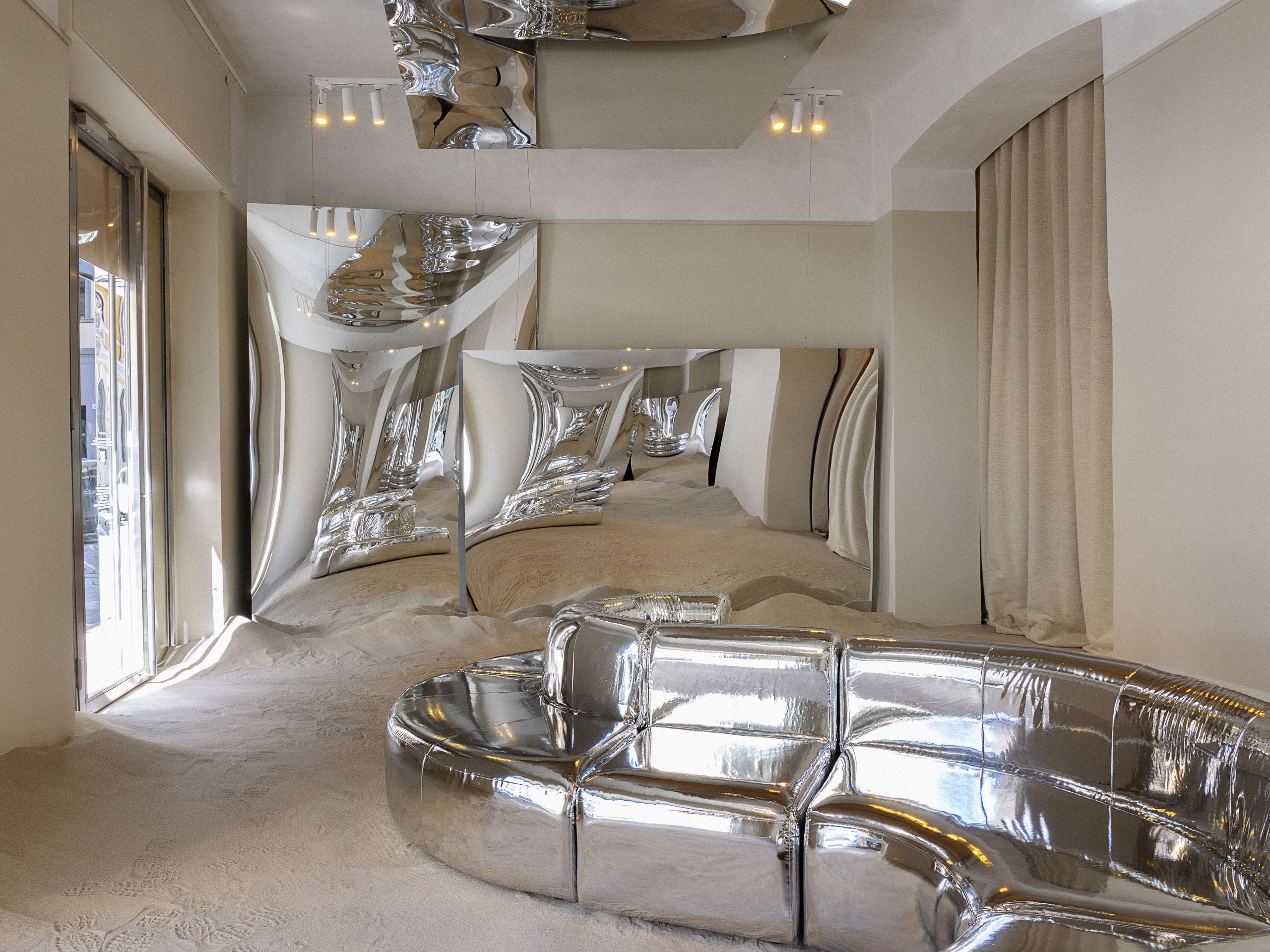 Christine Kalias sofa at Spazio MM at Salone del Mobile 2025