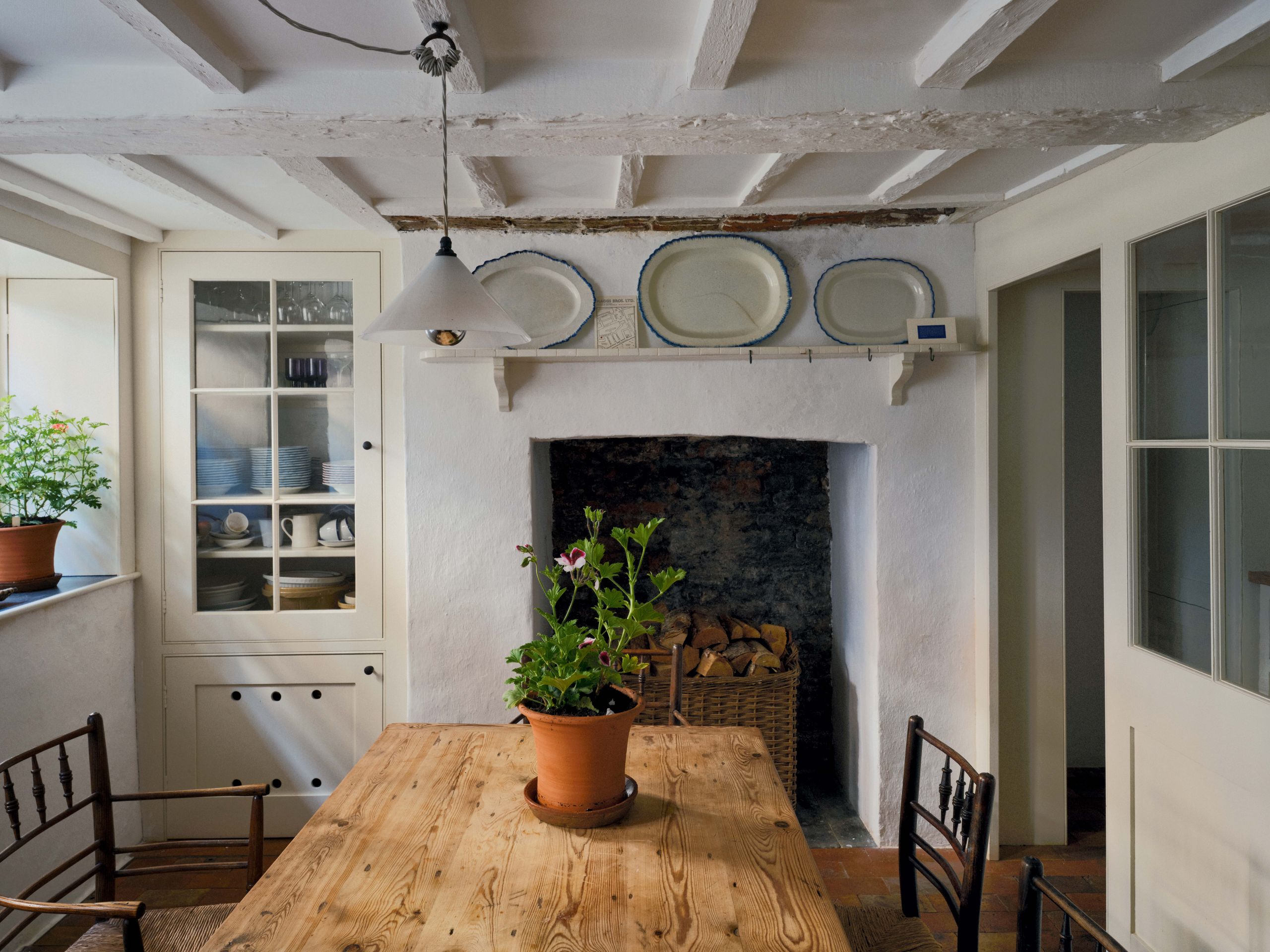 Marianna Kennedy and her kitchen Indoors Interior Design Dining Table Furniture Table Architecture Building Dining Room...